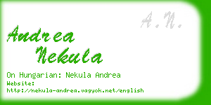 andrea nekula business card